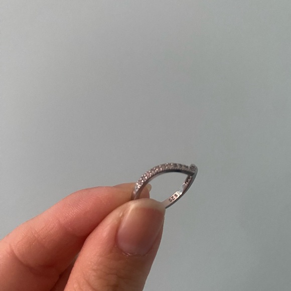 925 sterling silver wishbone ring - Picture 5 of 8